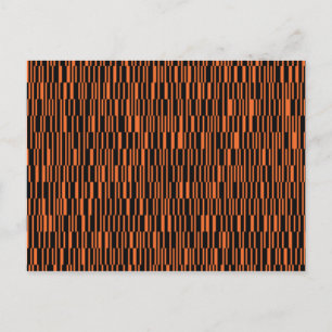 Postal arte gráfico geométrico moderno, moderno y naranja