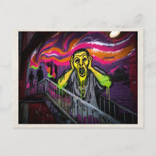 Postal Arte gráfico urbano de graffiti refinado remixado