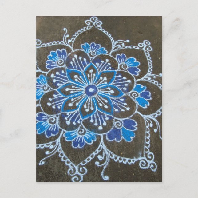 Postal Arte hindú (Anverso)