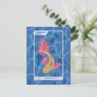 Postal Arte inspirado en Tarot del Hierofante invertido