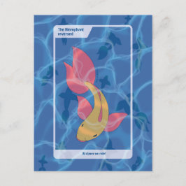 Postal Arte inspirado en Tarot del Hierofante invertido