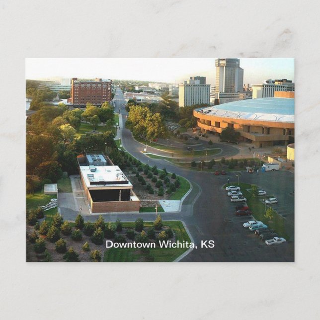 Postal Arte Interpretativo en el centro de Wichita, Kansa (Anverso)