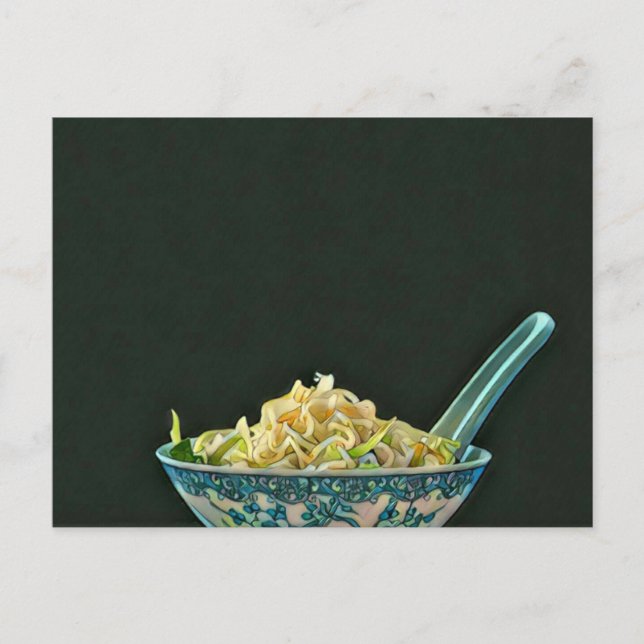 Postal Arte Japonés Para Amantes De La Comida (Anverso)