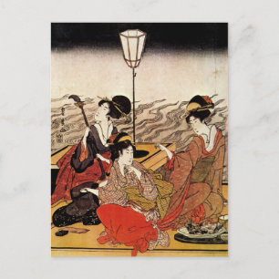 Postal Arte japonés vintage