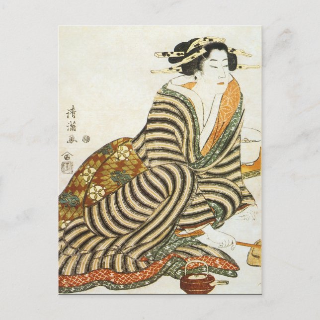 Postal Arte japonés vintage (Anverso)