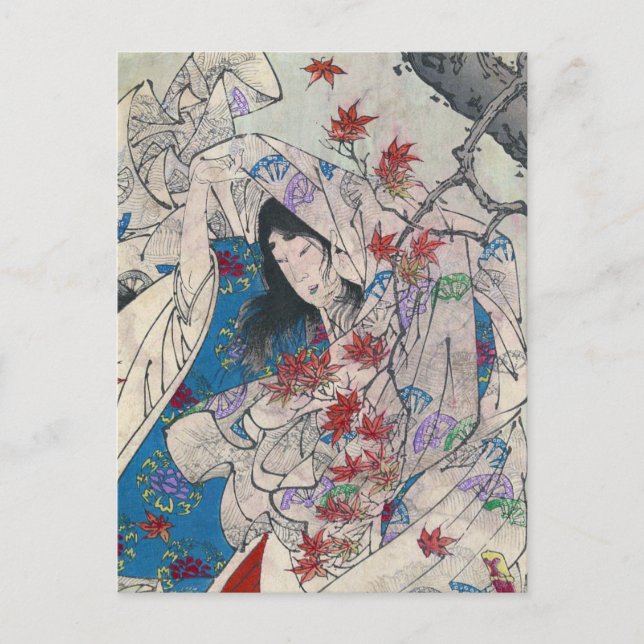 Postal Arte japonés vintage (Anverso)