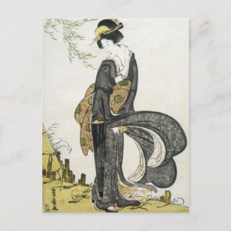 Postal Arte japonés vintage