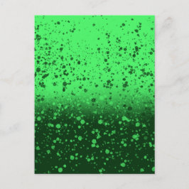 Postal Arte minimalista esmeralda rico