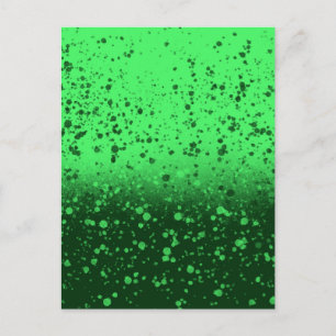 Postal Arte minimalista esmeralda rico
