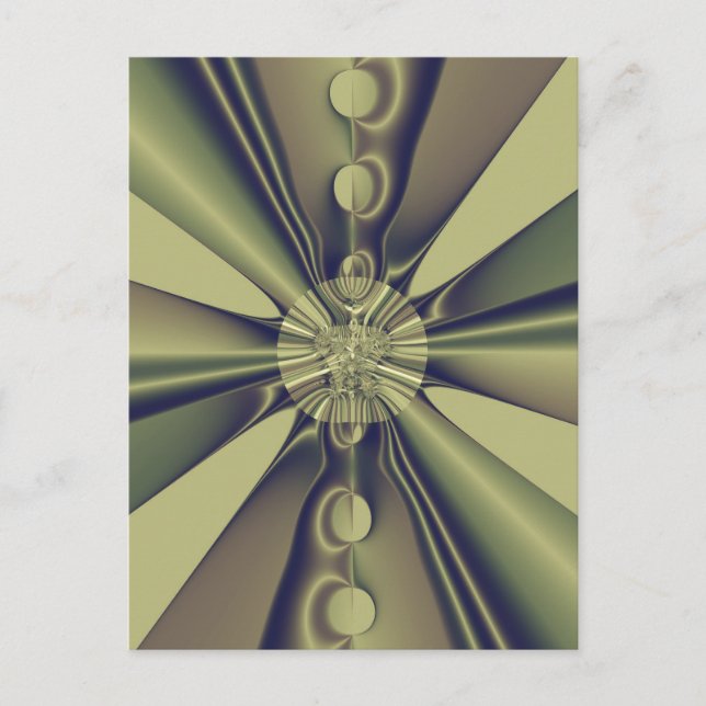 Postal Arte moderno abstracto geométrico terrenal (Anverso)