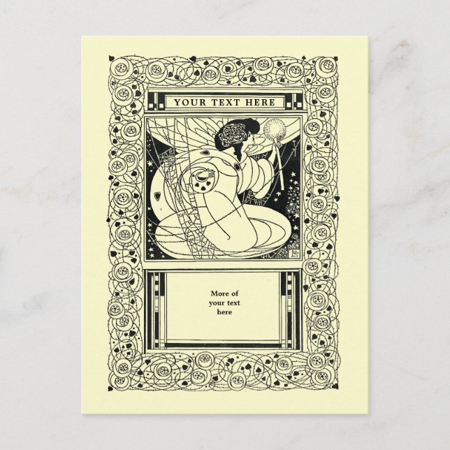 Postal Arte Moderno Antiguo / Estilo Artes Y Oficios (Anverso)