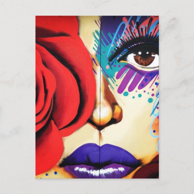 Postal Arte moderno de la calle de NYC (Anverso)