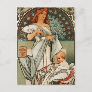 Postal Arte mucha