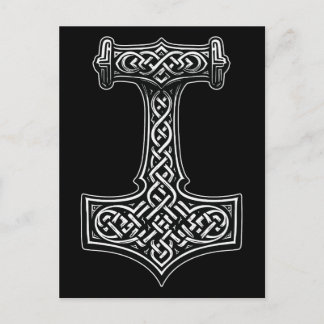 Postal Arte mural del martillo de Thor: declaración de nu