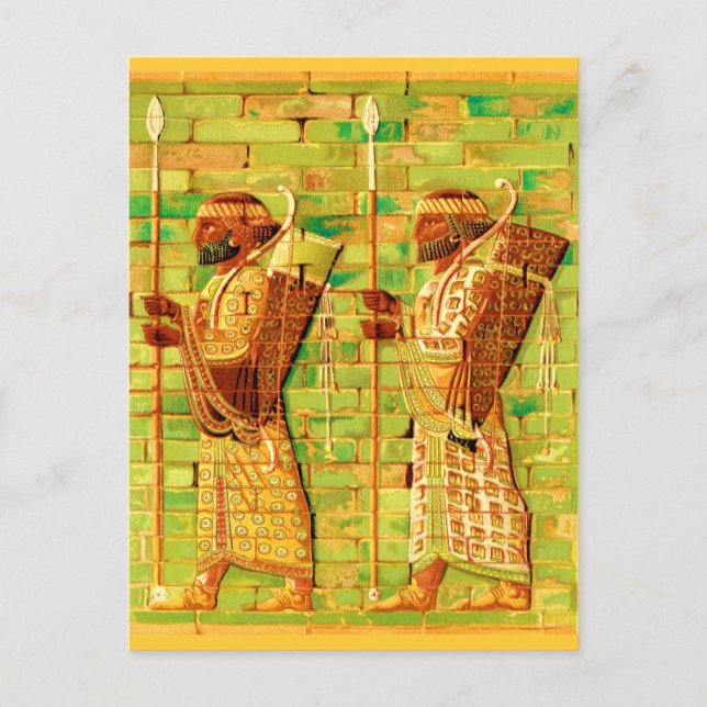 Postal Arte mural egipcio (Anverso)