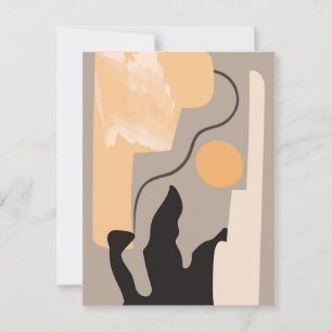 Postal arte mural minimalista
