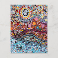 Arte mural vibrante de mosaico