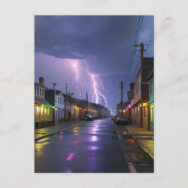 Postal Arte: Noche de tormenta en el centro