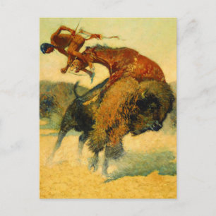Postal Arte occidental de Frederic Remington "Episodio: B