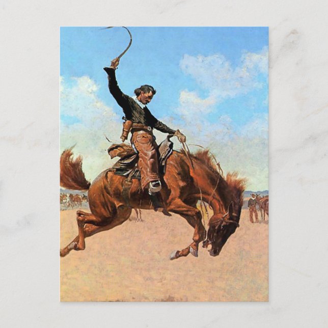 Postal Arte occidental de Frederic Remington “The Buck Ju (Anverso)