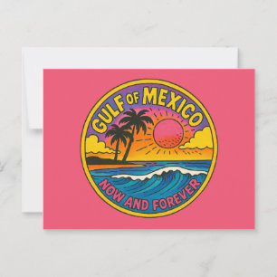 Postal Arte oceánico del Golfo de México ahora y para sie