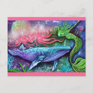 Postal Arte oceánico encantado