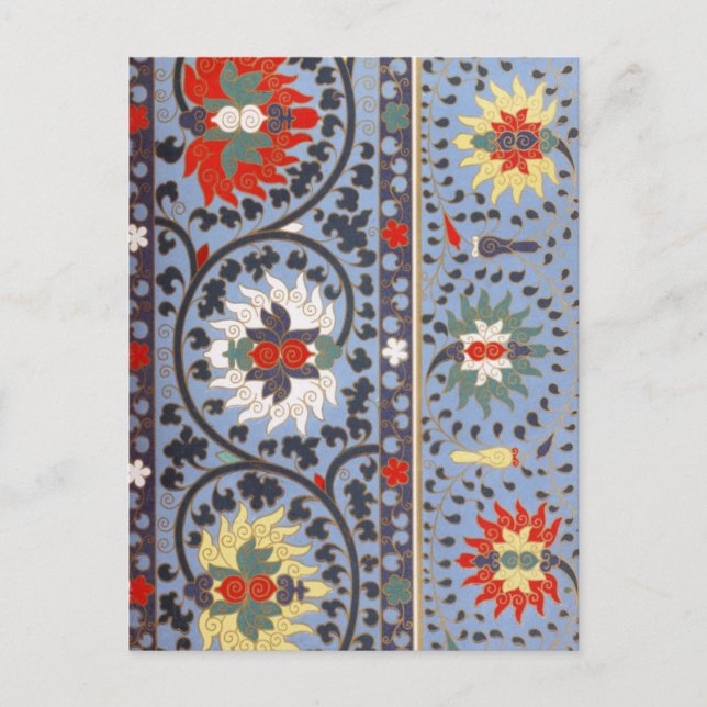 Postal Arte ornamental chino (Anverso)