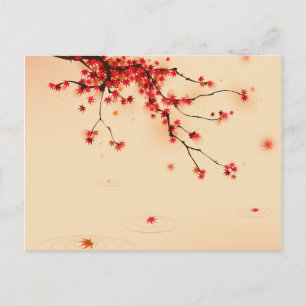 Postal Arte otoñal japonés