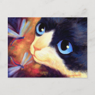Postal Arte para gatos de Tuxedo - Múltiple
