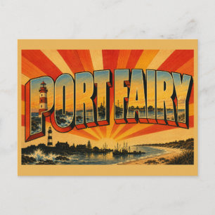 Postal Arte patrimonial costero de Port Fairy Victoria Au