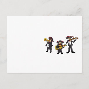 Postal Arte Personalizado musical de Mariachi Fiesta