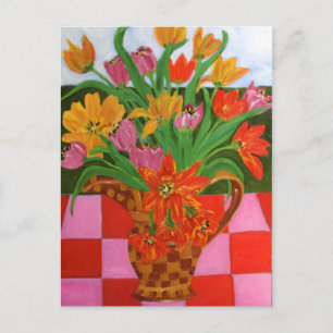 Postal Arte picnic de Tulip por Susan Payne-Trutna