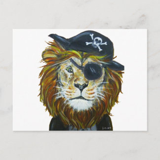 Postal Arte pirata de leones