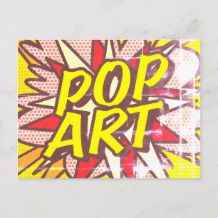 Postal ARTE POP Arte divertido retro de cómic