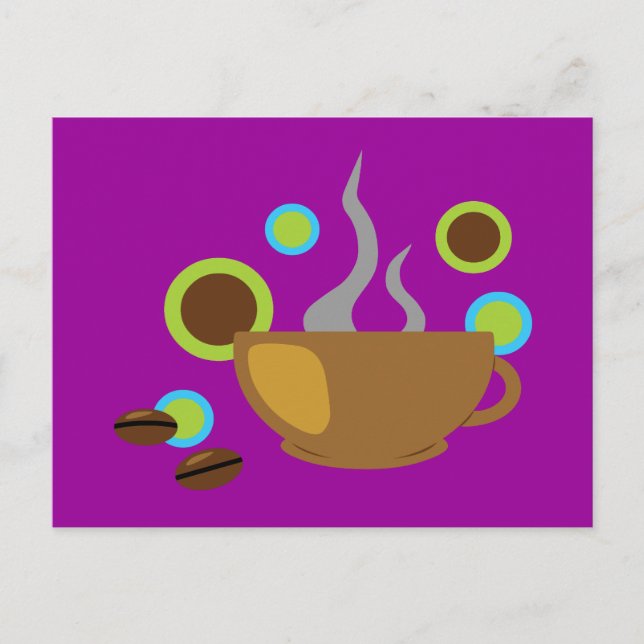 Postal Arte Pop Café (Anverso)