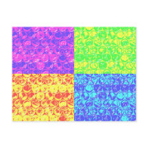 Arte pop con burbujas arcoiris