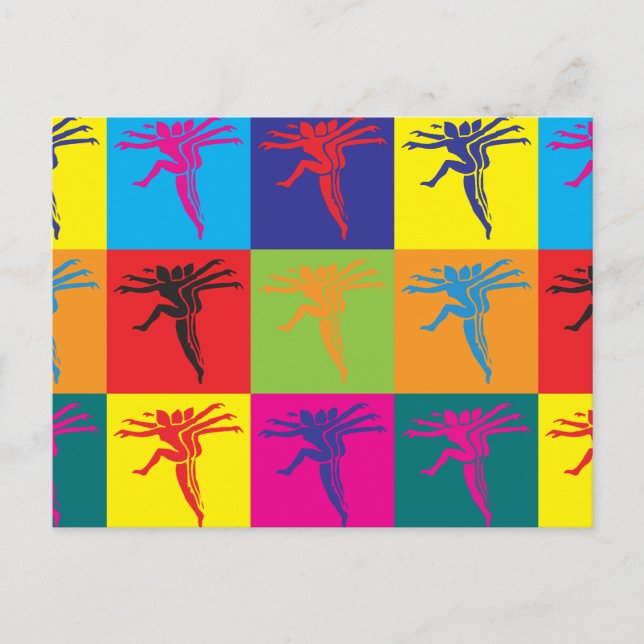 Postal Arte pop coreográfico (Anverso)