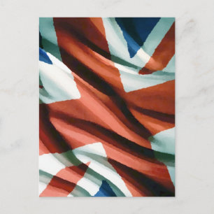 Postal Arte pop de bandera británica