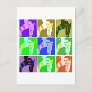 Postal Arte pop de Barack Obama