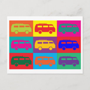 Postal Arte pop de Camper Van