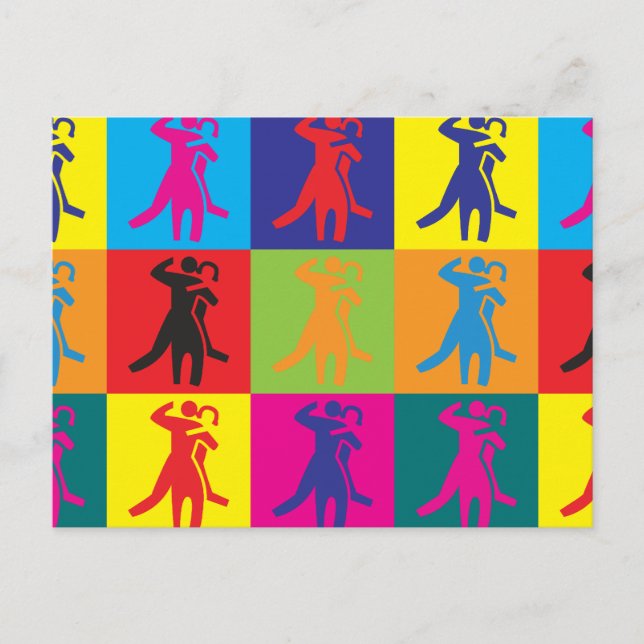 Postal Arte pop de danza (Anverso)