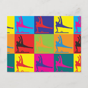 Postal Arte Pop de Gimnasia