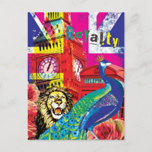 Postal Arte pop de la realeza británica