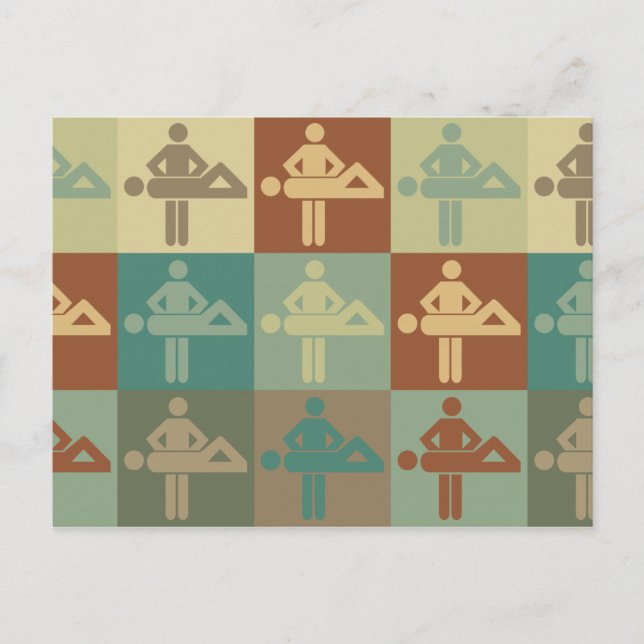 Postal Arte pop de masaje (Anverso)