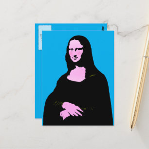 Postal Arte Pop de Mona Lisa