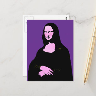 Postal Arte Pop de Mona Lisa