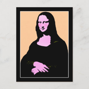 Postal Arte pop de Mona Lisa