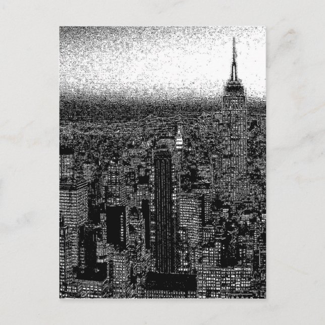 Postal Arte pop de Nueva York (Anverso)