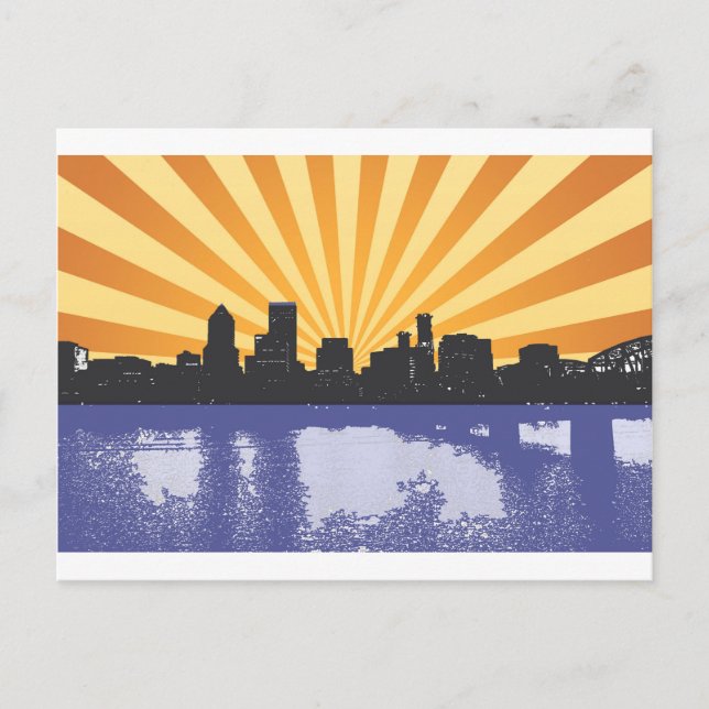 Postal Arte pop de Portland (Anverso)