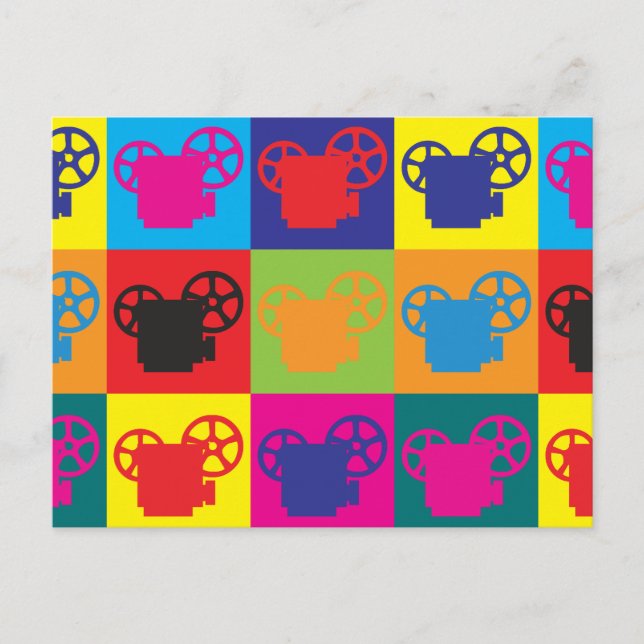 Postal Arte pop de proyección (Anverso)